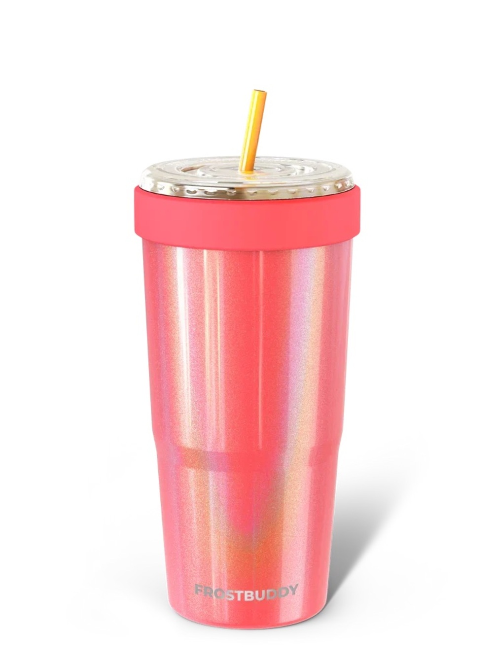 FrostBuddy Pink Iridescent Travel Tumbler